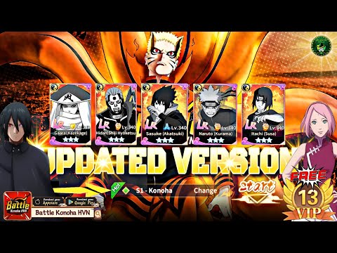 Battle Konoha HVN - Newly Open S1-Konoha Updated Version!🔥Free Newbie Codes 🎁 Free VIP 13
