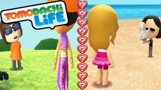 Tomodachi Life 3DS Love Couples, Date Park, Quiz Unlock Gameplay Walkthrough PART 7 Nintendo Mii