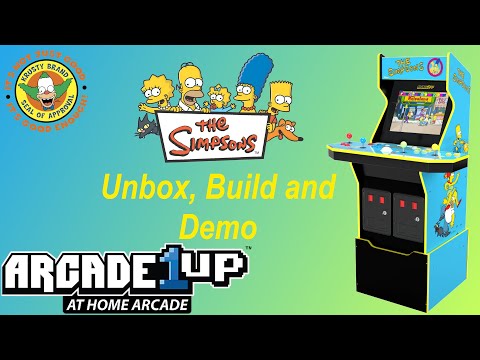 Arcade1Up The Simpsons Unboxing, Build, and Demo