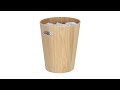 Runder Papierkorb aus Holz