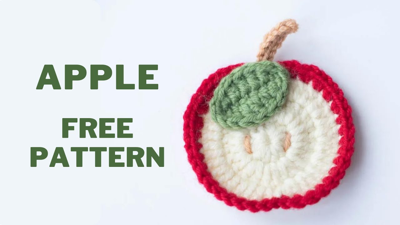【Free pattern】How To Crochet Apple