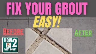 How To Refresh Grout: EASY DIY Project! Grout Repair and Sealing for Beginners (How To Regrout)