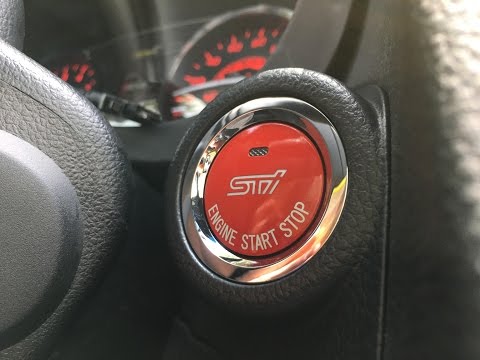 2015+ Subaru STi Limited Red Push to Start Button Install