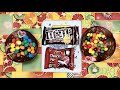 Satisfying Relaxing Delicious And Sweet Candies And Cookies M Ms ASMR Candy Opening