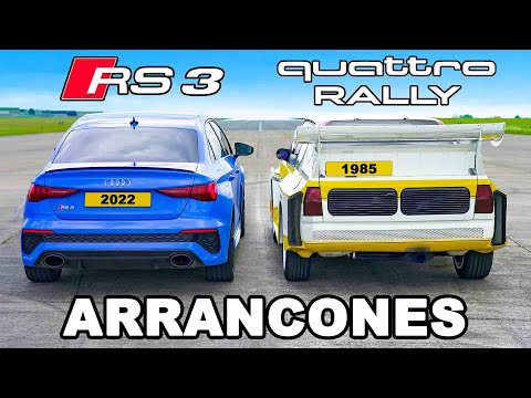 Audi RS3 vs auto de Rally Quattro: ARRANCONES