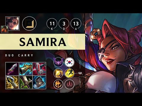 Samira ADC vs Tristana: Unstoppable - KR Master Patch 14.24