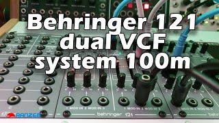 Video thumbnail for Behringer 121 Dual VCF - Roland System 100m clone eurorack module by ranzee
