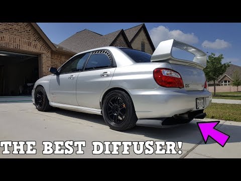 STi Gets A Voltex Rear Diffuser! *Install* Car Build: 04 Subaru WRX STi Ep. 23