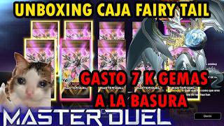 Unboxing Caja Fairy tail Adios 7k Gemas La Sal Regreso Master Duel Yu-Gi-Oh! TeamSetoX