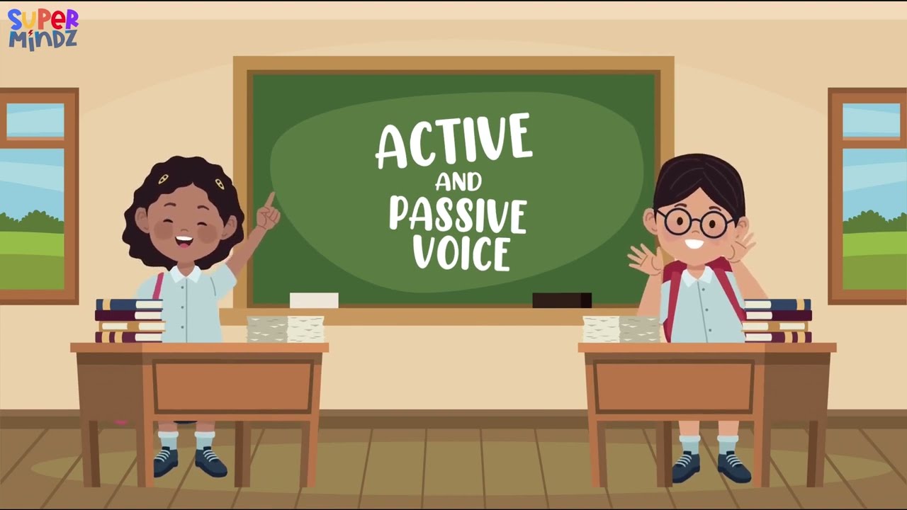 Active and passive voice | Grammar | Learn English for Kids | SuperMindz