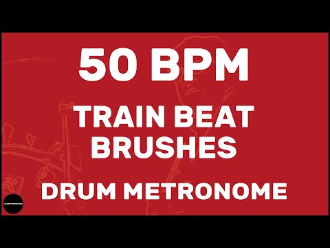 Train Beat Brushes | Drum Metronome Loop | 50 BPM