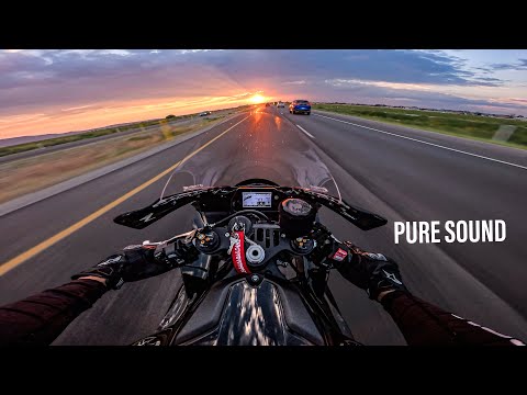 Yamaha R1 Sunset Ride | POV Pure Sound