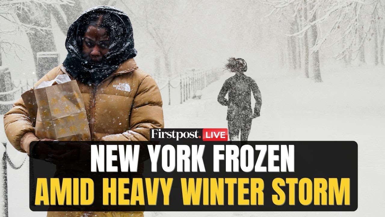 US Winter Storm LIVE: New York Buried Under Heavy Snow | Travel Warnings Issued | Firstpost