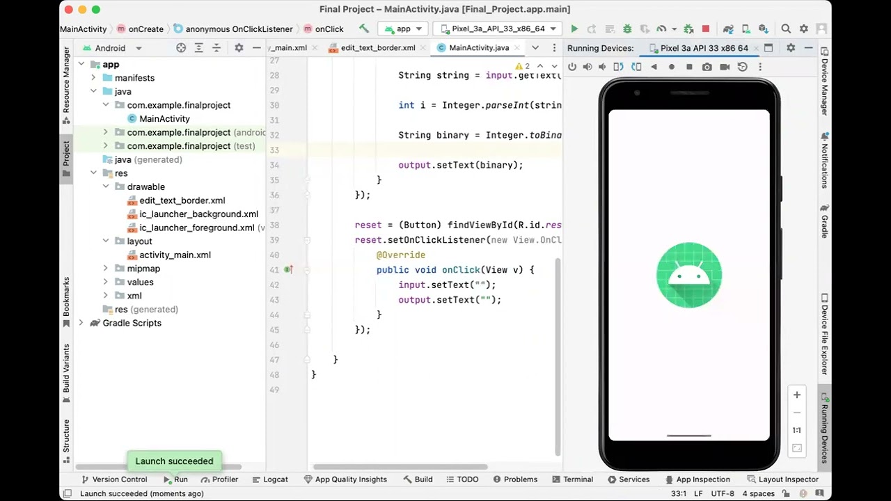 Decimal to Binary Converter App