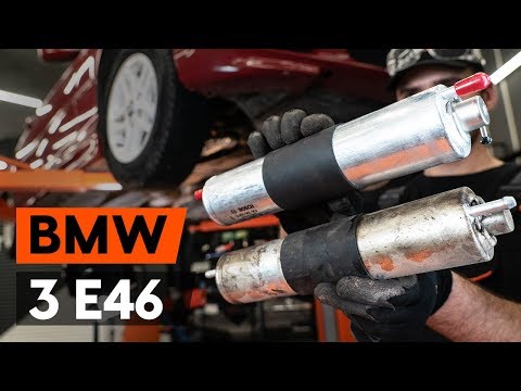 How to change fuel filter BMW 3 (E46) [TUTORIAL AUTODOC] Video