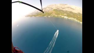 preview picture of video 'Parasailing w Tučepi (Chorwacja) HD 2012 | Parasailing in Tučepi (Croatia) HD 2012'