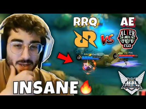 Mobazane Reacts To ALBERT Lancelot Vs PAI Arlot | RRQ Vs AE | MPL ID...