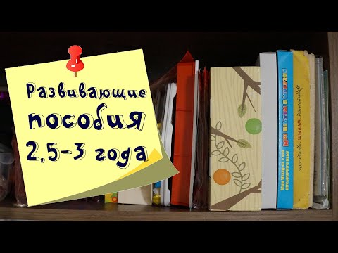 Развивающие игры и пособия в 2,5 - 3 года