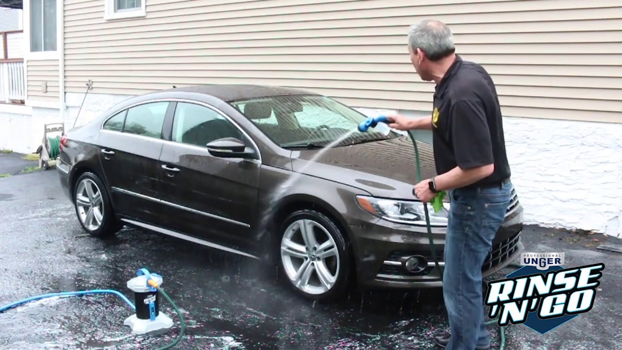 How to Use the Unger Professional Rinse 'n' Go Car Washing System