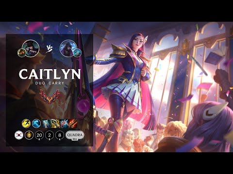 Caitlyn ADC vs Aphelios - KR Grandmaster Patch 12.16