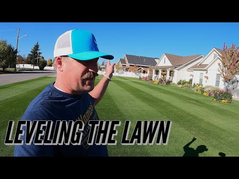 HOW TO Level your LAWN FLAT. Topdressing