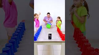 Dice color cups Challenge #shorts Eva Alisa Family Shorts 