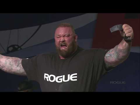 Hafthor Björnsson World Record ROGUE Elephant Bar Deadlift 1,045lbs/474 kg - Arnold Classic 2019