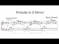 Clementi Prelude In D Minor