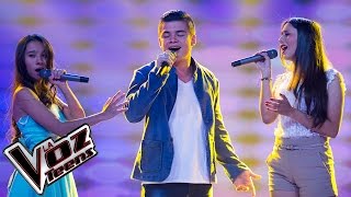 Dayanna, Naty y Nelson cantan ‘La media vuelta’ | Batallas | La Voz Teens Colombia 2016