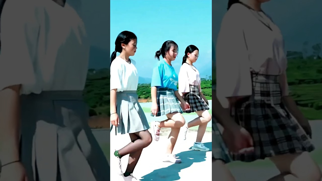 Điệu nhảy shuffle vui nhộn 🤣🥰🤗　ベトナム 少女ダンス
