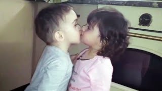 😍 Funny And Cute Babies 😁💗 - Funny Babies Kissing