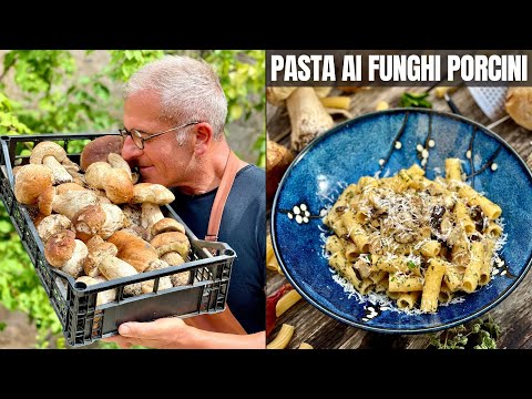 PASTA WITH PORCINI MUSHROOMS and Aromatic Herbs | LIGHT First Course - Recipe by Chef Max Mariola