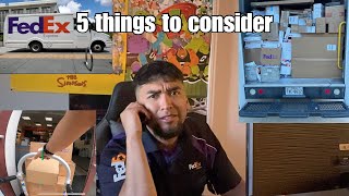 FEDEX EXPRESS DRIVER (5 Things To Consider  Before Applying!)