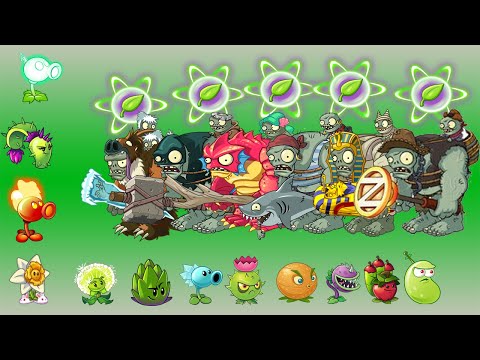 How many plant Use 5 plant Food to Destroy 6 Zombie Gargantuar - PvZ 2 Discovery