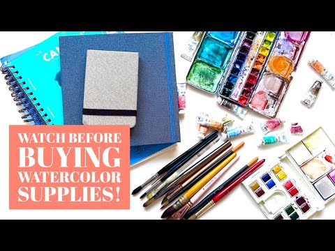 What watercolor painting supplies to get as a beginner? Here are my favorites!