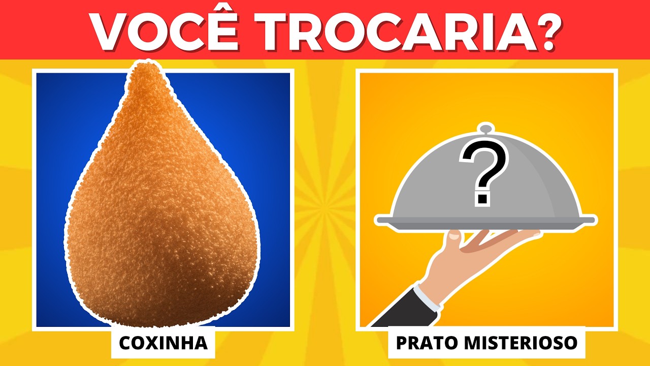 Troca essa Comida pelo Prato Misterioso? 🍔 | Quiz das Escolhas | Detona Quiz