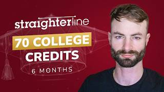 I used StraighterLine to get 70 College Credits in 6 Months. Proof.