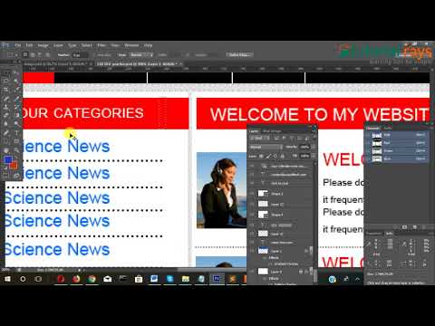 1 PSD To HTML5 | Creating Basic layout Tutorial Rays | By Umar Rahman