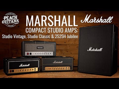 MARSHALL COMPACT STUDIO AMPS: Studio Vintage, Studio Classic & 2525H Jubilee