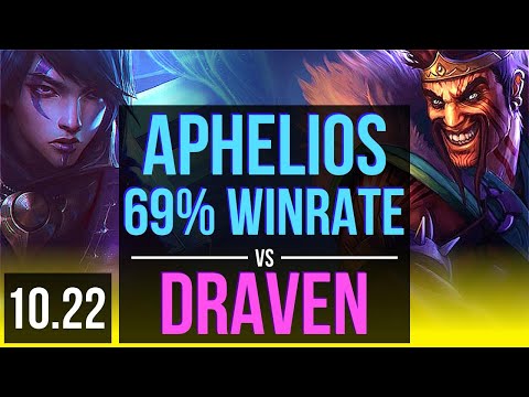 APHELIOS & Brand vs DRAVEN & Thresh (ADC) | 69% winrate, Legendary, 13/3/4 | KR Grandmaster | v10.22