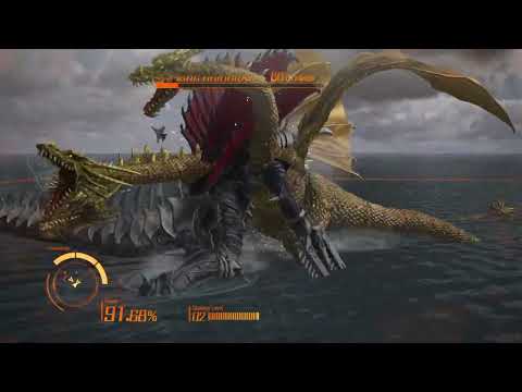 GODZILLA PS4 : Gigan vs King Ghidorah and Anguirus