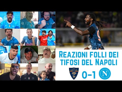 Reazioni folli dei tifosi del Napoli dopo LECCE 0-1 NAPOLI | Serie A Giornata 9