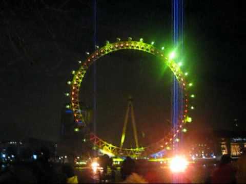 NYE London 2009/2010 - London Eye, NEW YEARS EVE, Neujahr - Part I