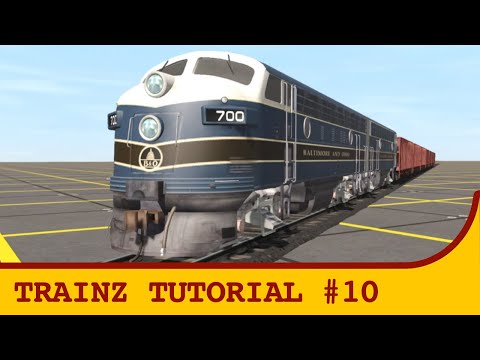 Trainz route building tutorial Ep. 10 | Trains, Consists & Trackside Cameras