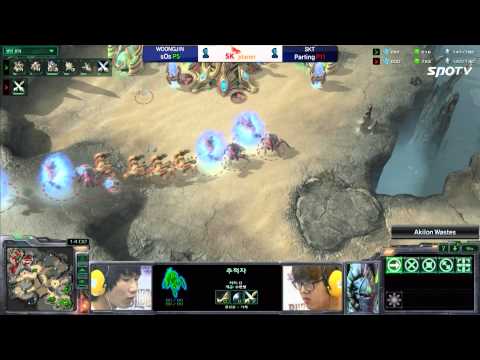 [0624] sOs(WOONGJIN) vs. Parting(SKT1) PvP 3SET Akilon Wastes -Starcraft2,esportstv,SPL