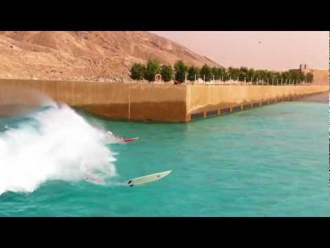 WADI adventure surfing in the desert, perfect wave