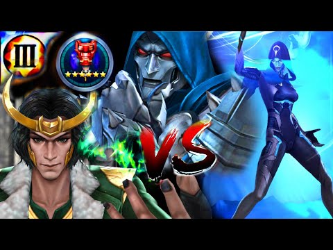 DOOM vs LOKI vs SUPERGIANT // Swap Team comparison // Universal Villain abx // burn // MFF // f2p
