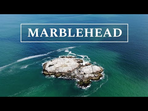The Rocky Shores of Marblehead, Drone Footage 4k Ultra HD