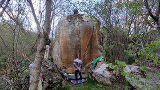 Video thumbnail de Pute éffraction, 7a+. Targasonne