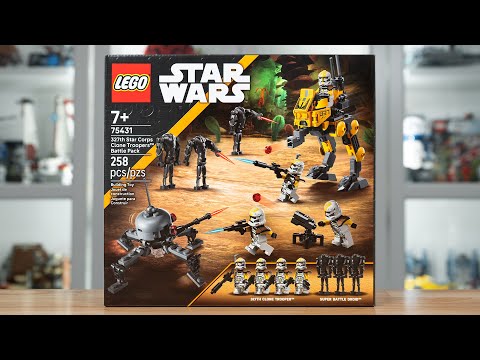 LEGO Star Wars 75431 327TH STAR CORPS CLONE TROOPERS BATTLE PACK Review! (2025)